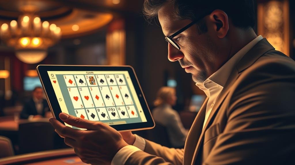 การวิเคราะห์เค้าไพ่บาคาร่าบนหน้าจอคอมพิวเตอร์