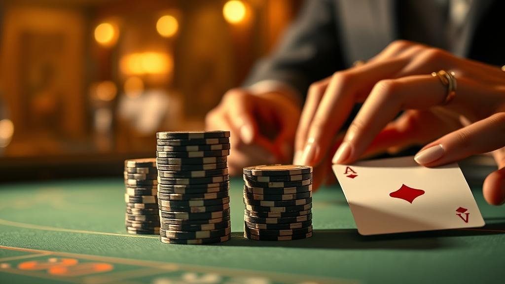 ตัวอย่างเค้าไพ่ปิงปองและเค้าไพ่สองตัดในบาคาร่า