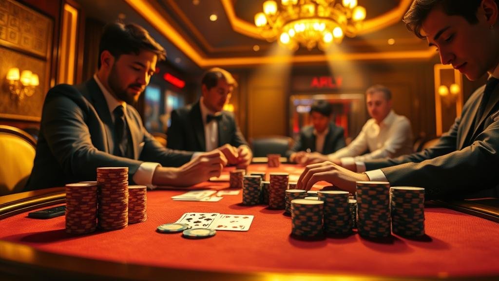 หน้าจอเล่นบาคาร่าบนแท็บเล็ต