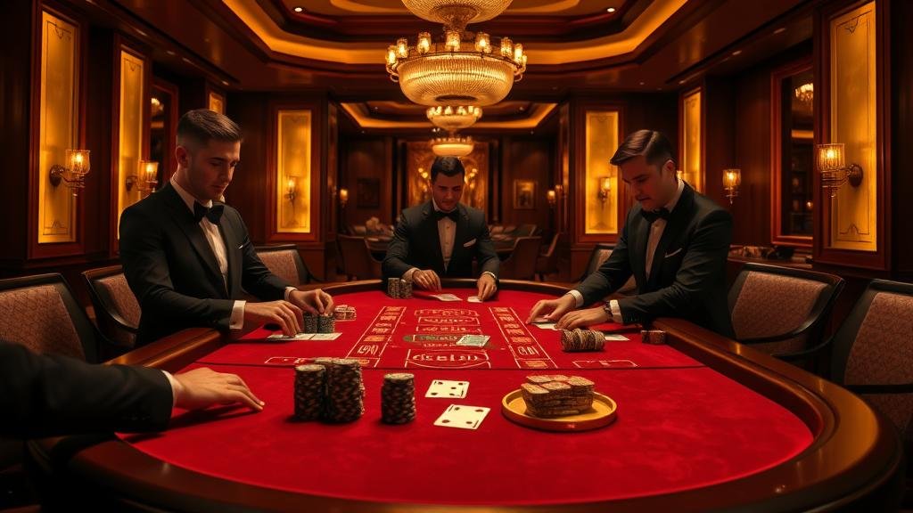 เค้าไพ่บาคาร่า มังกร สามตัด สลับคู่