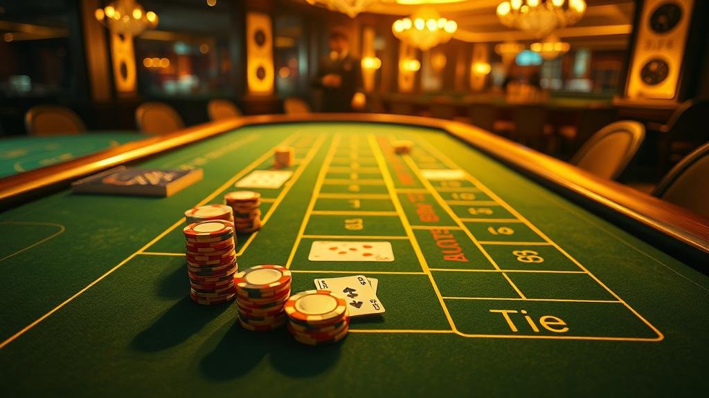 ไพ่บาคาร่าที่แสดงผลแต้ม 6 สำหรับเจ้ามือ (ซูเปอร์ซิกส์)