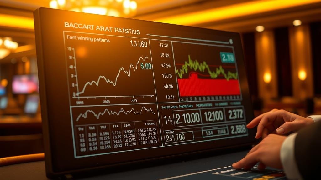 กราฟแสดงผลการเล่นบาคาร่า