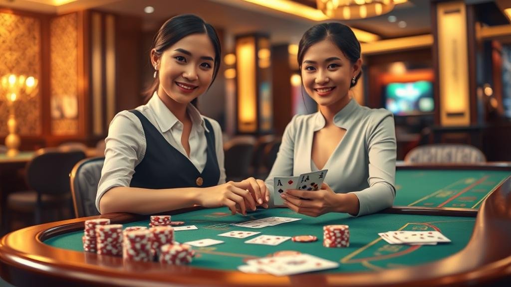 ตัวอย่างเค้าไพ่บาคาร่า มังกร และสลับคู่