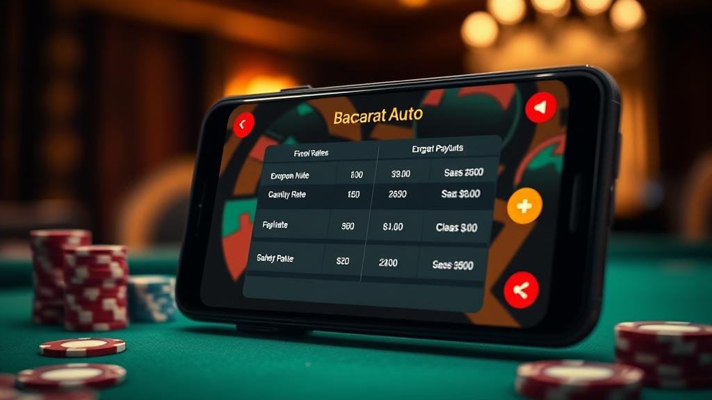 กราฟวิเคราะห์บาคาร่าบนแท็บเล็ต