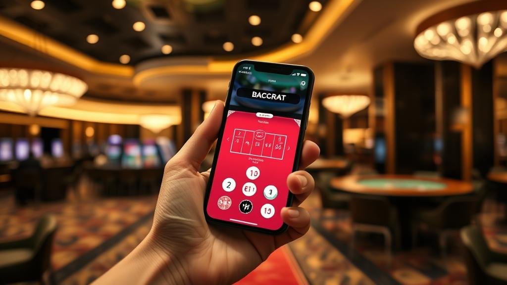 การวางเดิมพันฝั่งเจ้ามือในบาคาร่าบนมือถือ