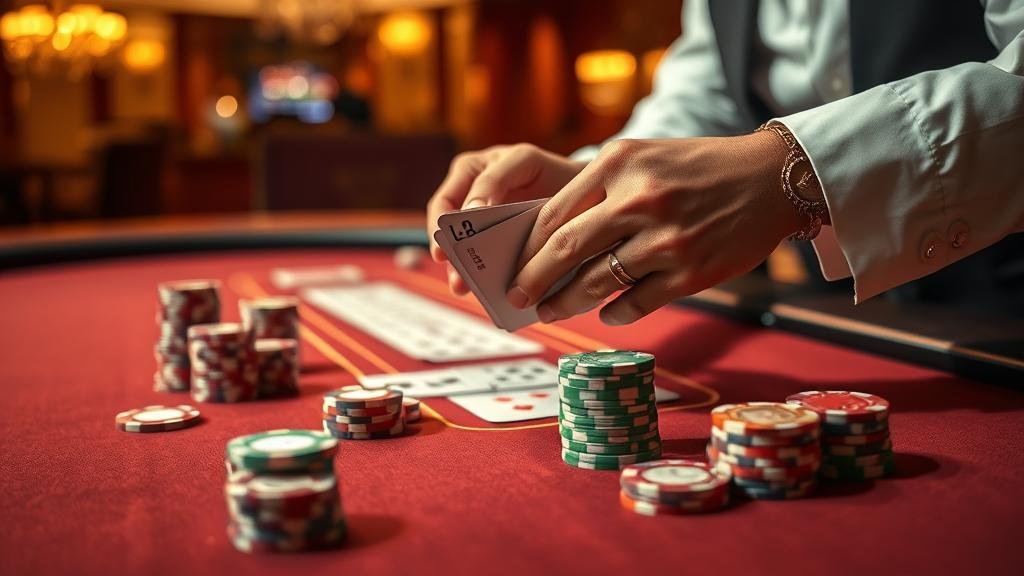 ภาพประกอบกลยุทธ์เดินเงิน 1-3-2-4 บาคาร่า