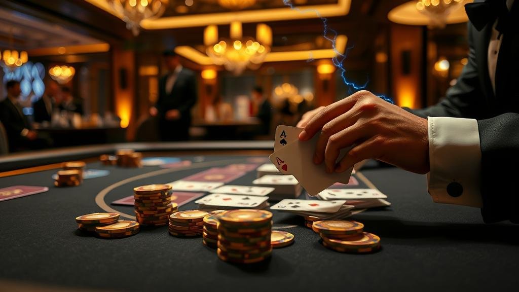 ตัวอย่างเค้าไพ่สองตัดและสามตัดในบาคาร่า