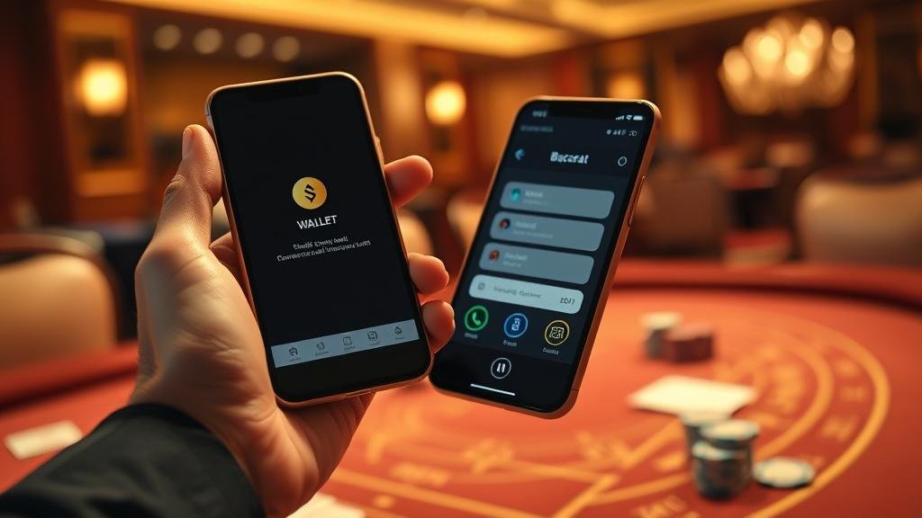 หน้าจอการเล่นบาคาร่าบนมือถือ