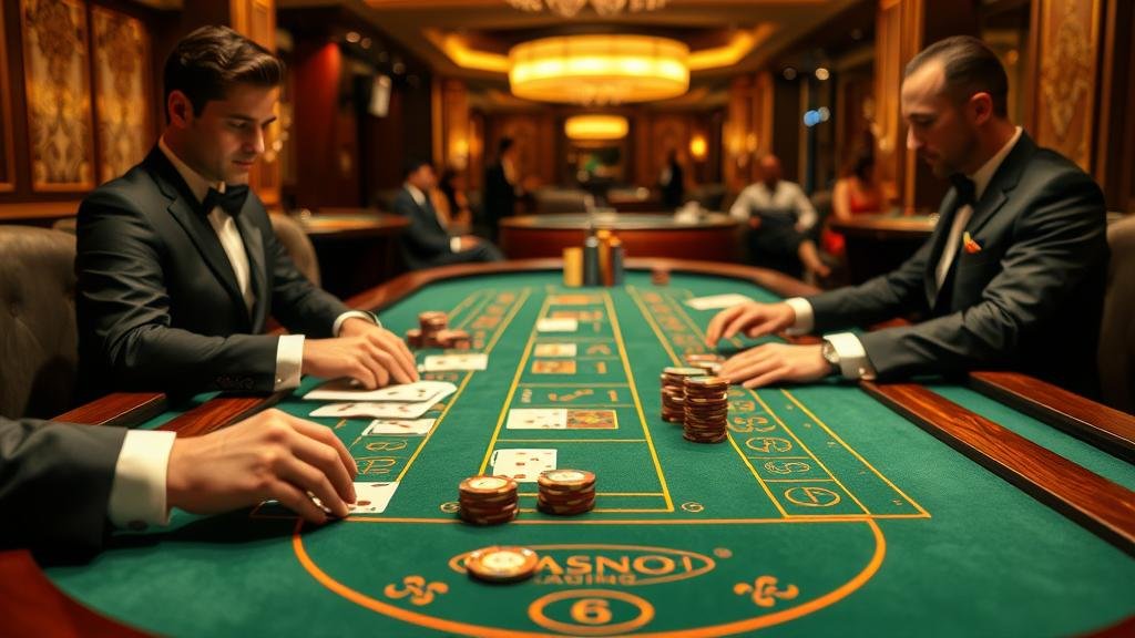 ภาพประกอบเค้าไพ่ปิงปองและเค้าไพ่สามตัดบาคาร่า