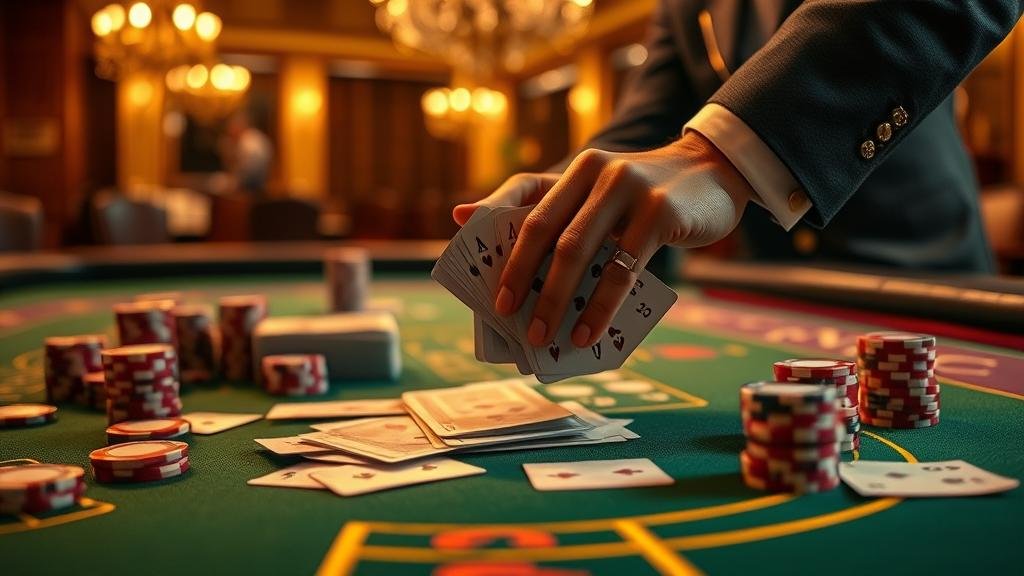 นักพนันกำลังวิเคราะห์เกมบาคาร่า