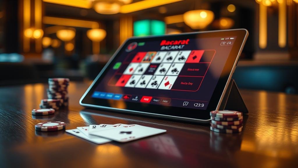 การเล่นบาคาร่าบนแท็บเล็ตช่วงกลางคืน