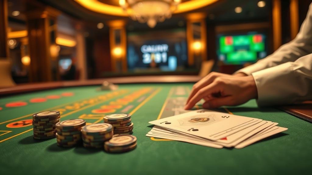 การ์ดบาคาร่าแสดงผลลัพธ์ Player และ Banker