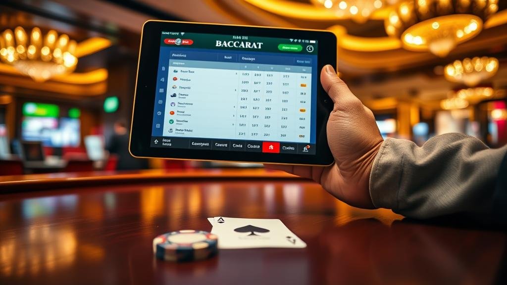 การวิเคราะห์เค้าไพ่บาคาร่าบนแท็บเล็ต