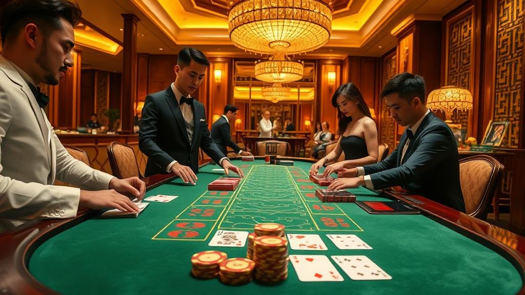 ตารางแสดงผลเค้าไพ่บาคาร่า สองตัด และมังกร