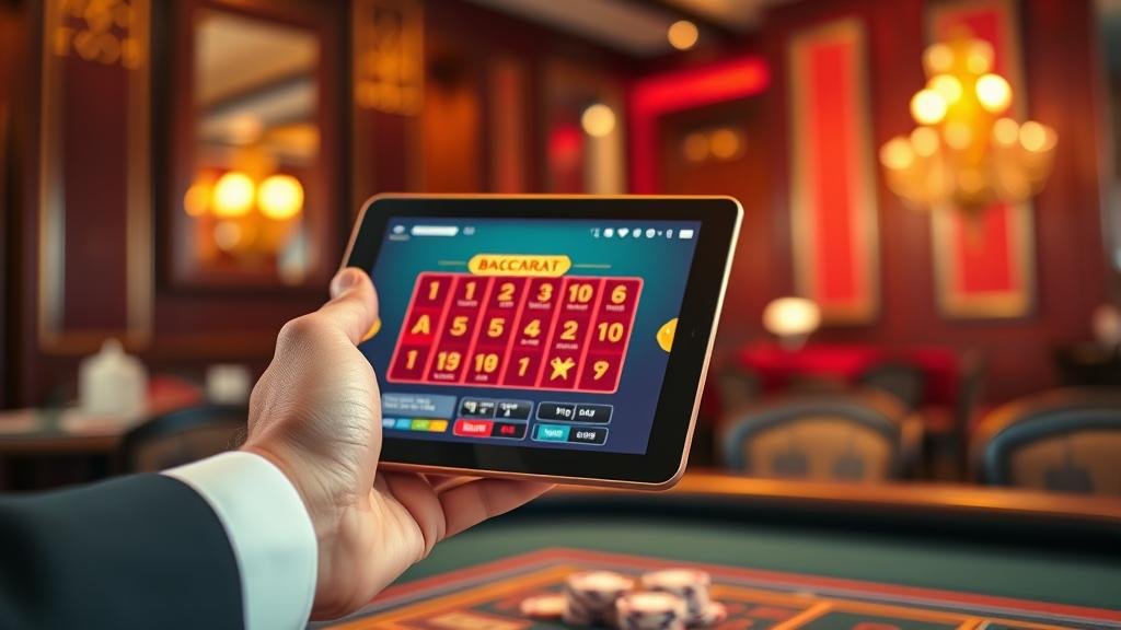 การอ่านเค้าไพ่บาคาร่าบนแท็บเล็ต