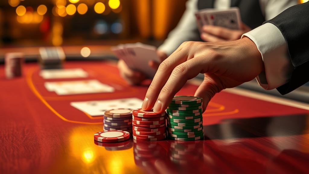 หน้าจอเกมบาคาร่าบนมือถือ Android พร้อมตัวเลือกเดิมพัน