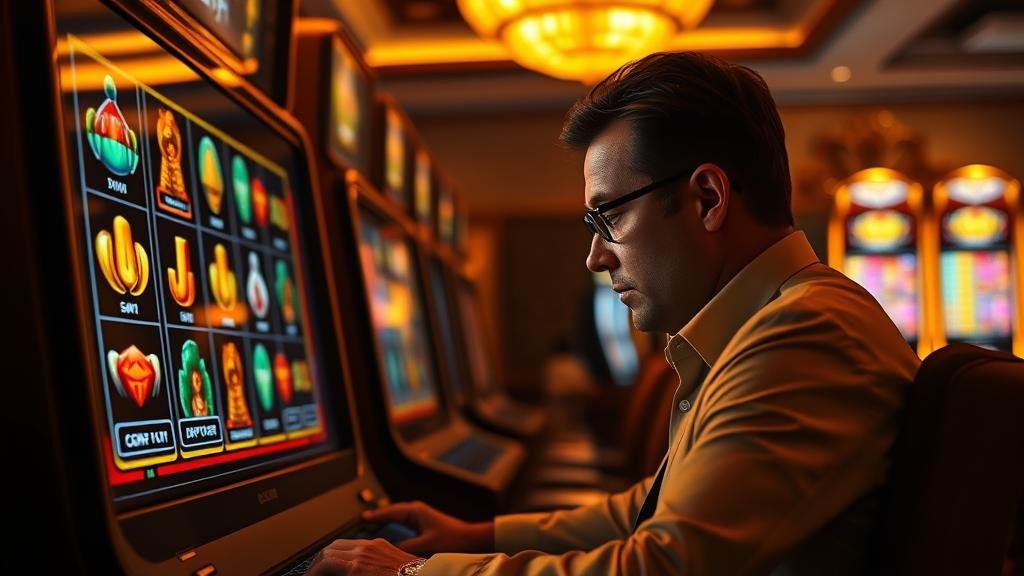 อินเทอร์เฟซ AI แสดงผลการวิเคราะห์สล็อต