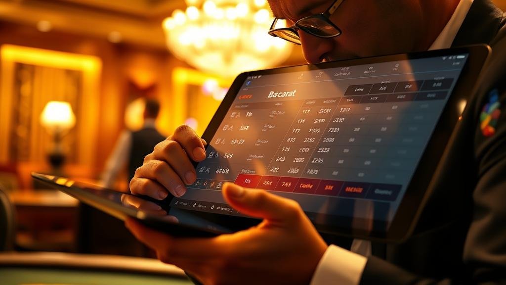 กราฟแสดงผลการออกไพ่บาคาร่าบนเว็บทดลอง