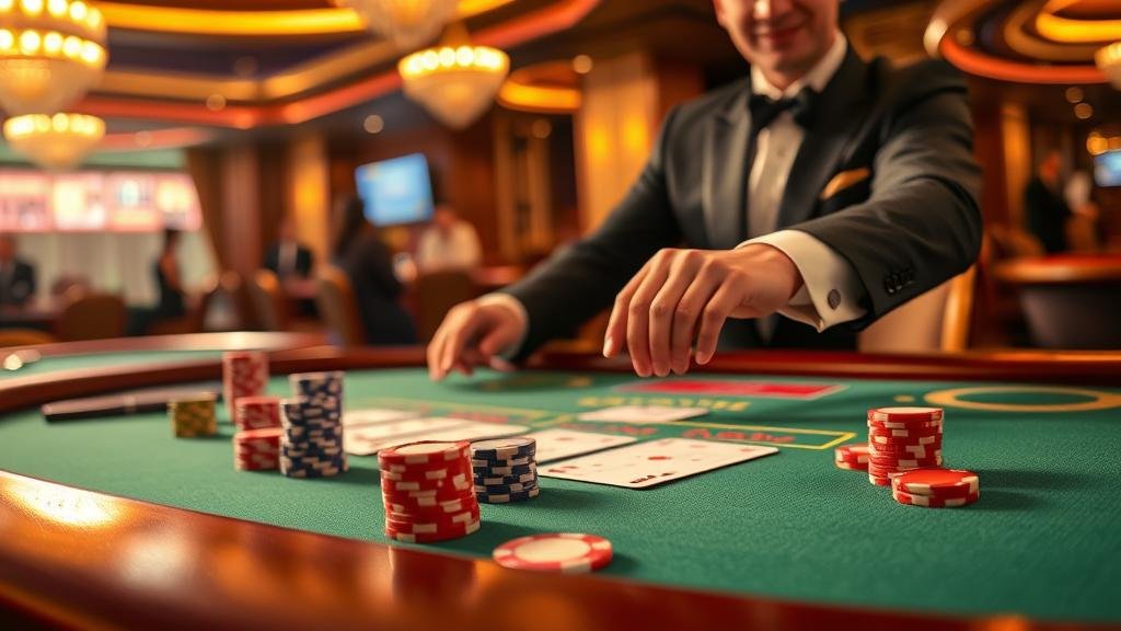 อินเทอร์เฟซบาคาร่าสด Playtech พร้อมสถิติ