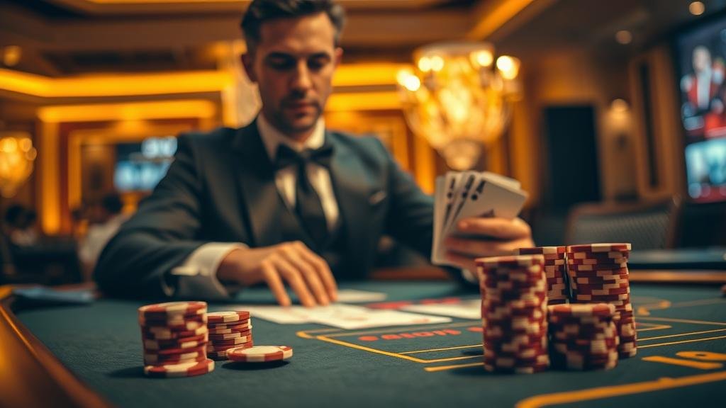 ตัวอย่างเค้าไพ่ปิงปองและสามตัดในบาคาร่า