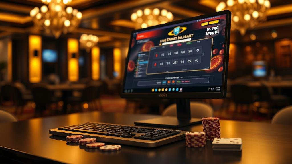 หน้าจอเล่นบาคาร่า DG Casino บนคอมพิวเตอร์