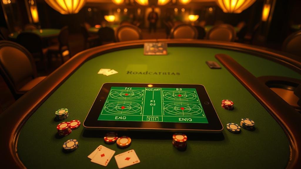 หน้าจอเล่นบาคาร่าบนมือถือ แสดงเค้าไพ่