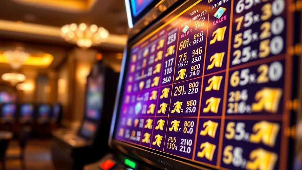 สูตรคำนวณเพย์เทเบิล สล็อต ตัวคูณต่อเนื่อง เบทต่ำ: เทคนิคเล่นให้คุ้มทุน