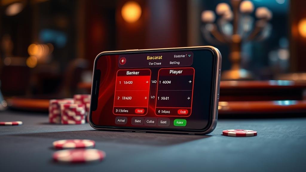 นักเดิมพันกำลังวิเคราะห์เค้าไพ่บาคาร่า