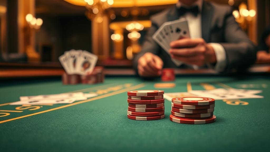 ตัวอย่างเค้าไพ่มังกรในเกมบาคาร่า