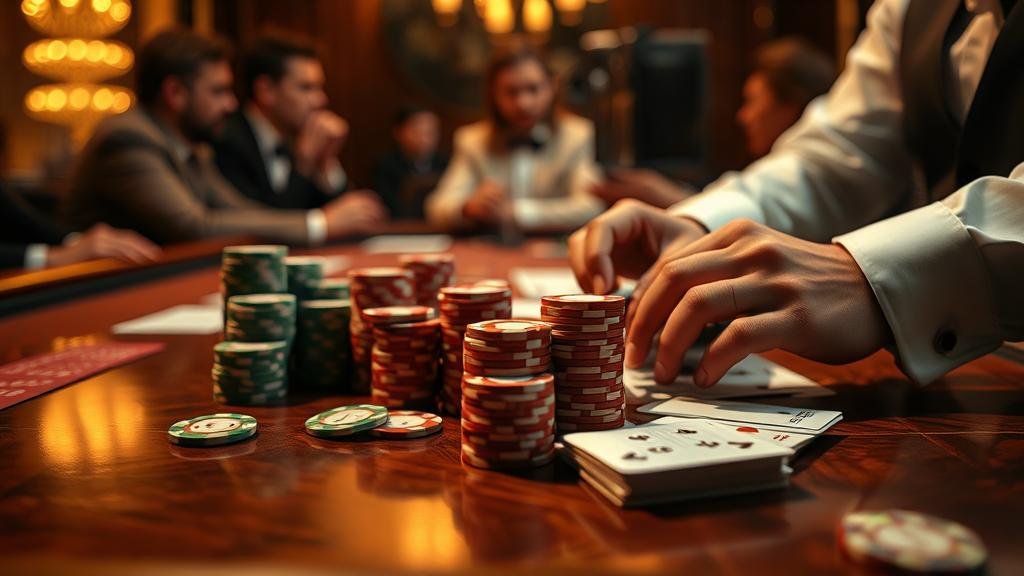 นักพนันระดับเซียนกำลังวางแผนการเดิมพันบาคาร่า