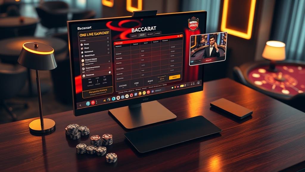 หน้าจอเกมบาคาร่าไลฟ์สดจากค่ายดัง