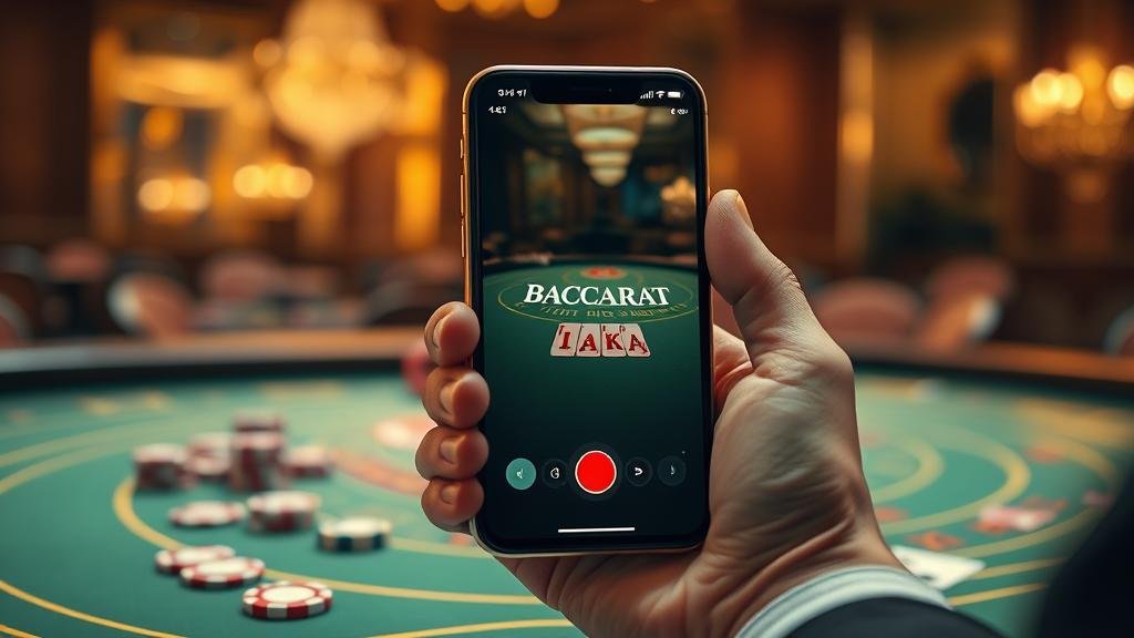 การวิเคราะห์บาคาร่าและจัดการเงินทุนบนแท็บเล็ต