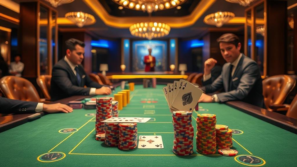 หน้าจอแสดงสถิติและเค้าไพ่บาคาร่า