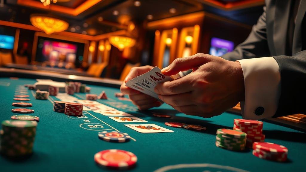 โต๊ะบาคาร่าและเสือมังกรในคาสิโน