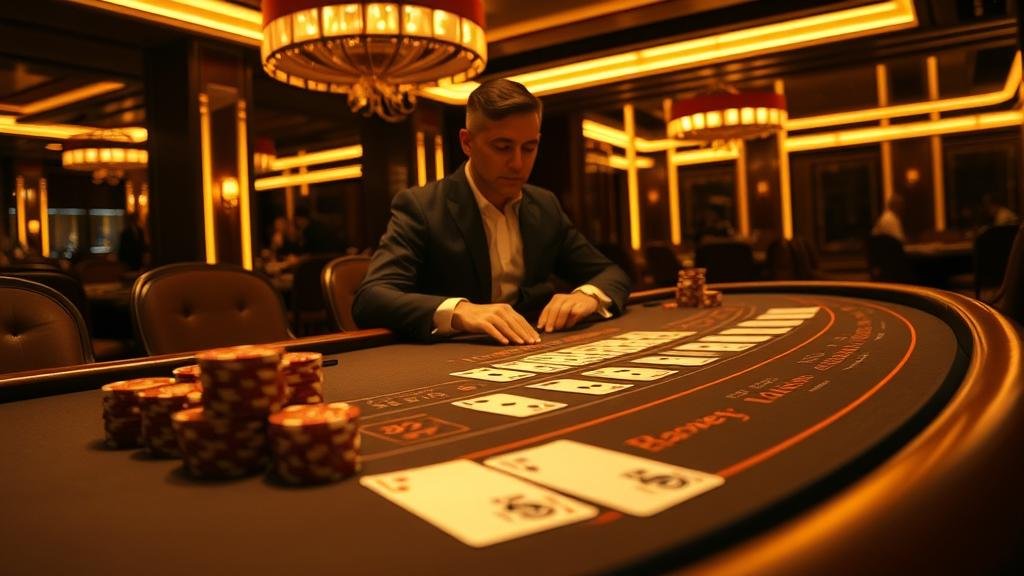 หน้าจอโทรศัพท์มือถือแสดงเกมบาคาร่า