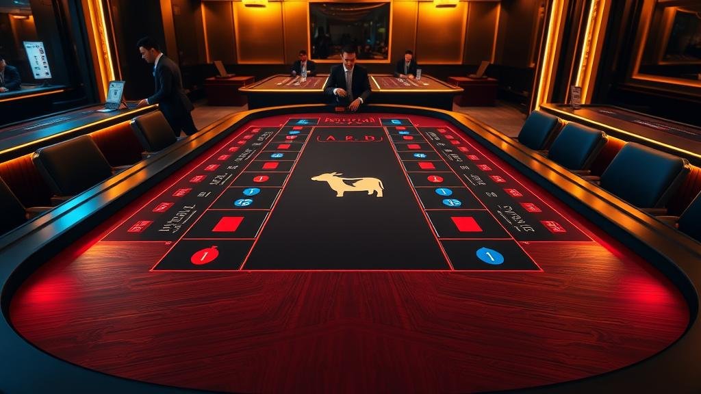 ตัวอย่างเค้าไพ่ปิงปองและมังกรในเกมบาคาร่า