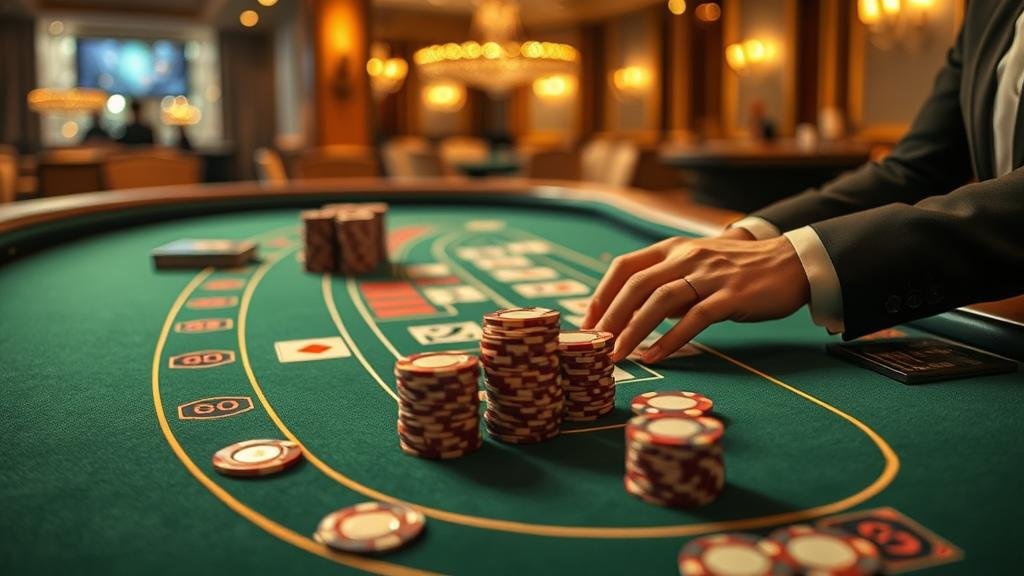 ภาพประกอบเค้าไพ่ปิงปองและเค้าไพ่สองตัด บาคาร่า