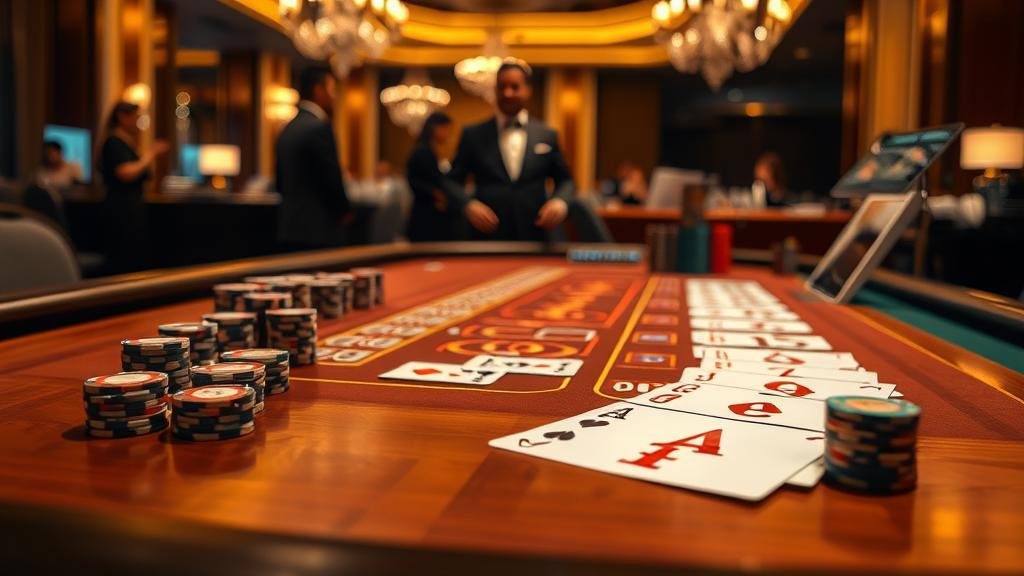 การเล่นบาคาร่าสดบนแท็บเล็ตพร้อมดูสถิติ