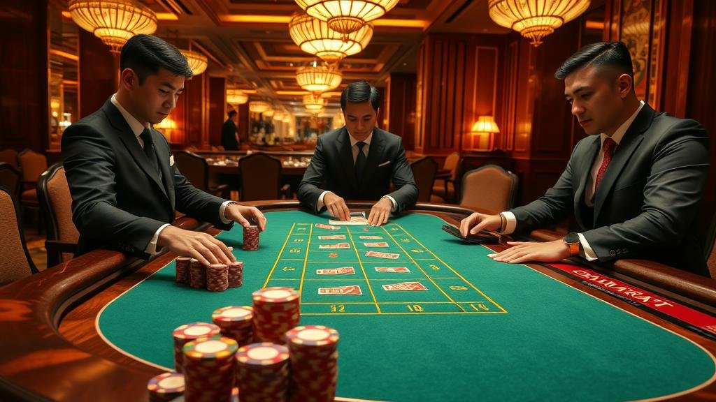 การเล่นบาคาร่าบนแท็บเล็ตพร้อมสถิติ