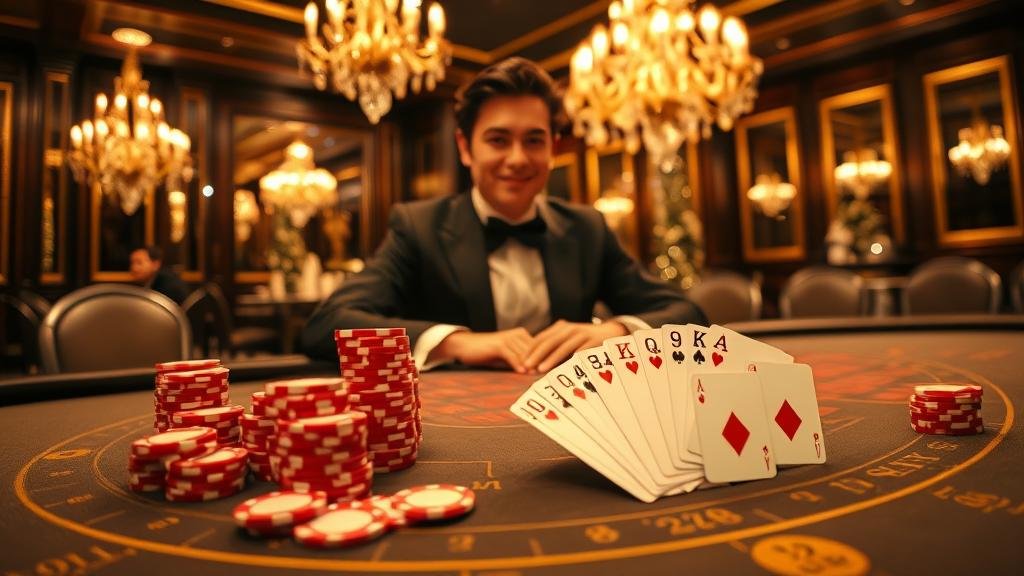 หน้าจอเกมสล็อตที่แสดงสัญลักษณ์โบนัสและไลน์การจ่าย