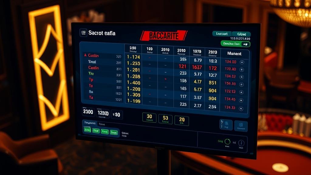 การวิเคราะห์สถิติบาคาร่าบนแท็บเล็ต