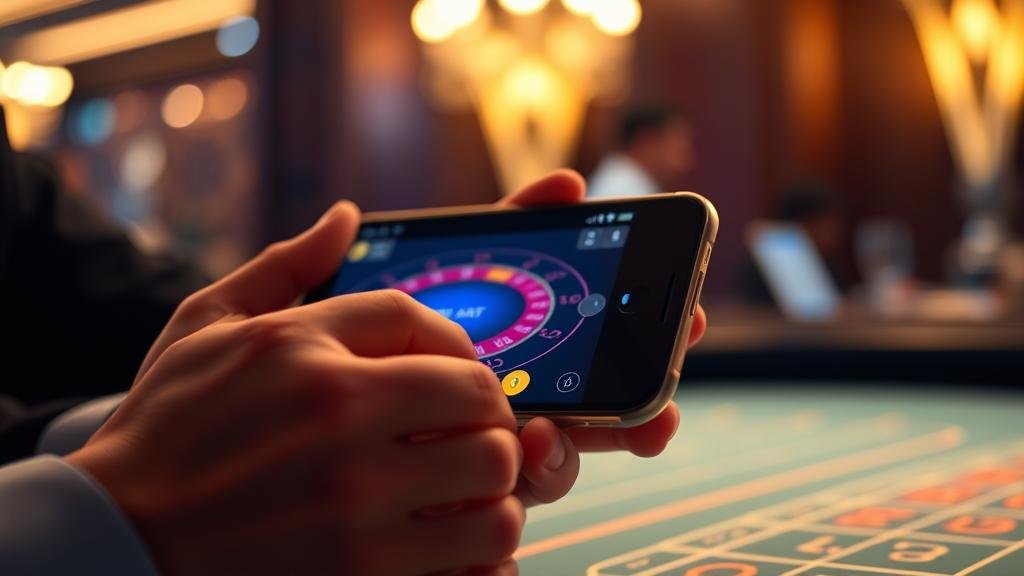 หน้าจอเกมบาคาร่าบนมือถือ