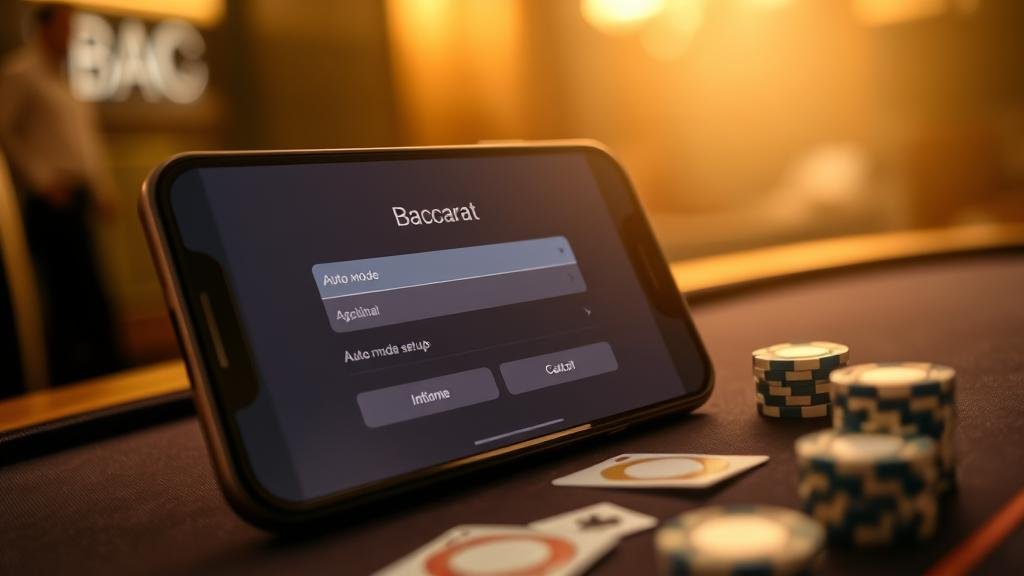 การเล่นบาคาร่าโหมดออโต้ด้วยมือถือ