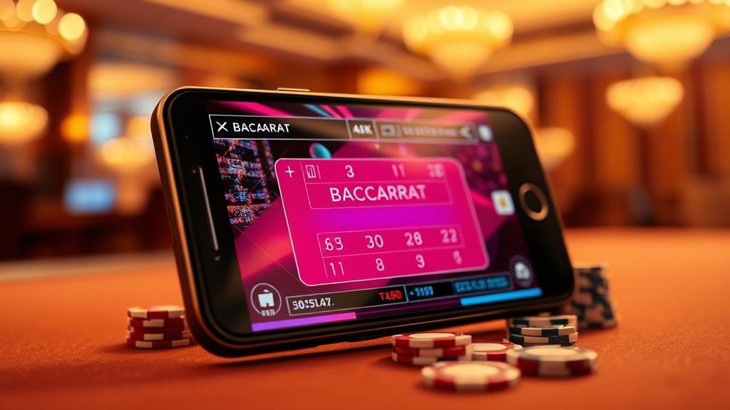 อินเทอร์เฟซเกมบาคาร่าบนมือถือ