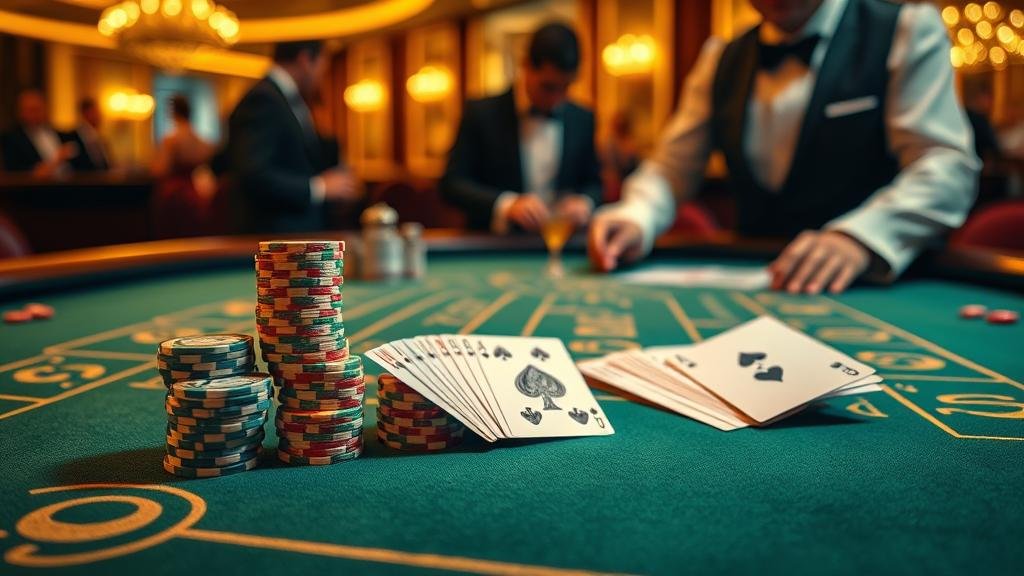 ภาพประกอบเค้าไพ่สองตัดและเค้าไพ่มังกร บาคาร่า