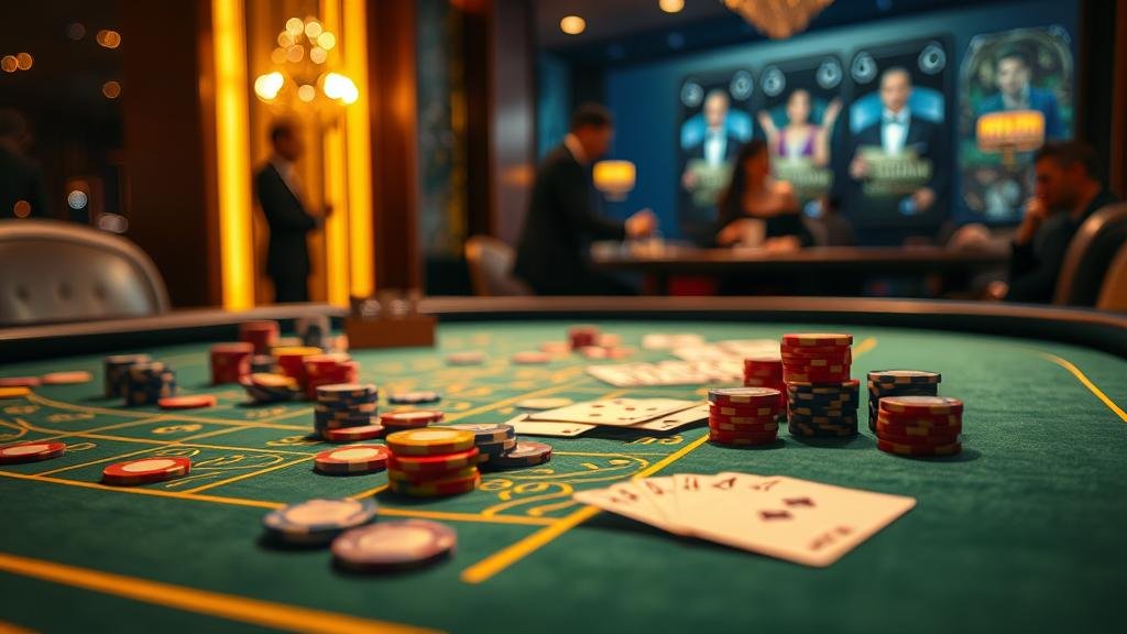 ภาพแสดงเค้าไพ่บาคาร่าสองตัดและสามตัด