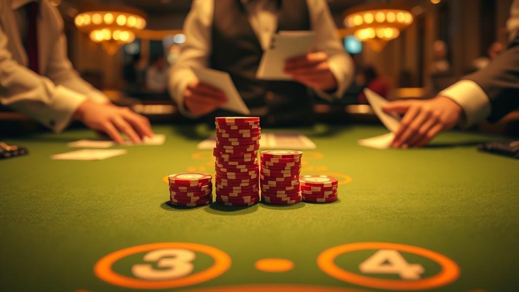 การวางเดิมพันตามลำดับ 1-3-2-4 ในบาคาร่า