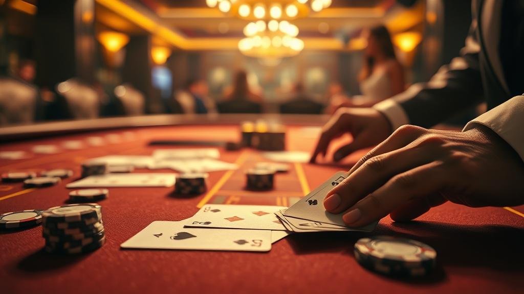 ภาพแสดงเค้าไพ่สามตัดบาคาร่า