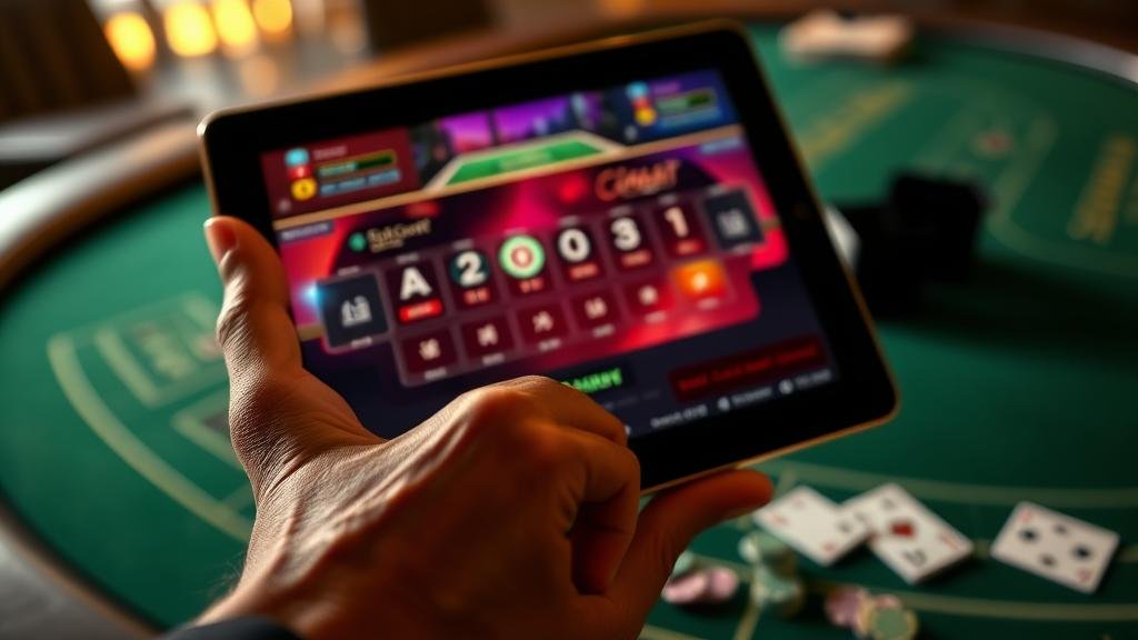 การแสดงผลเค้าไพ่บาคาร่าบนหน้าจอ