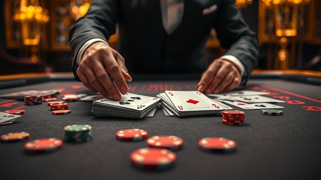 ตัวอย่างเค้าไพ่มังกรในบาคาร่า